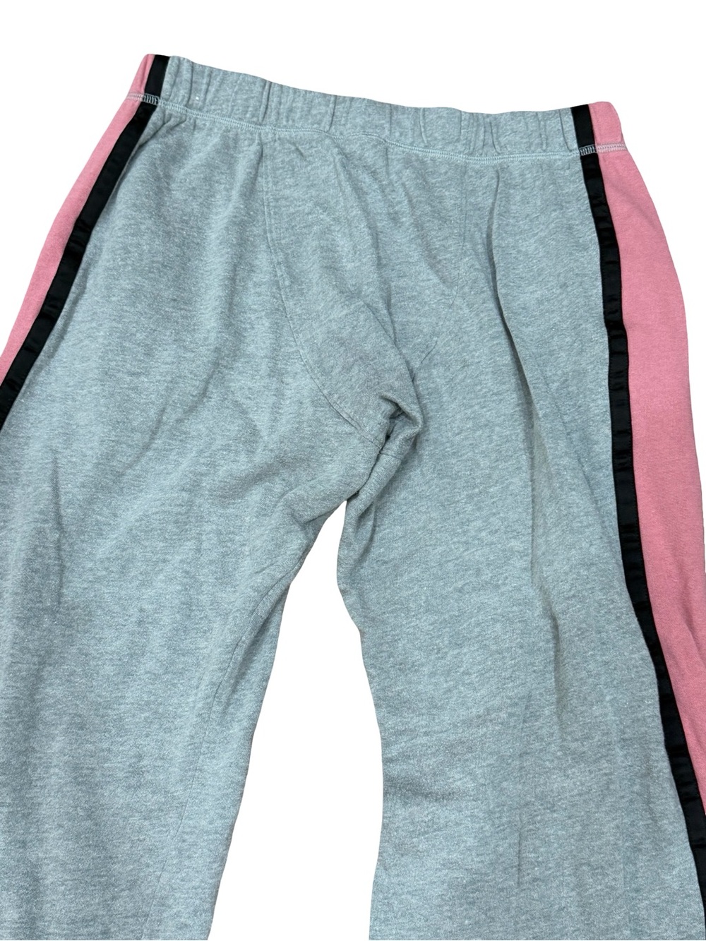 Victoria's Secret PINK Boyfriend Sweatpants Gray Heather Side Stripe Size Small - Picture 11 of 11
